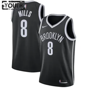 Nike Dječji Dres Brooklyn Nets Patty Mills 8 Icon Edition Swingman Crna