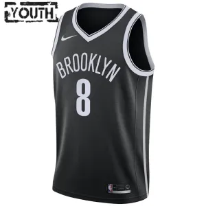 Nike Dječji Dres Brooklyn Nets Patty Mills 8 Icon Edition Swingman Crna