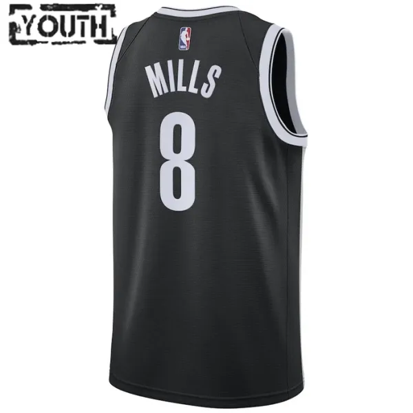 Nike Dječji Dres Brooklyn Nets Patty Mills 8 Icon Edition Swingman Crna