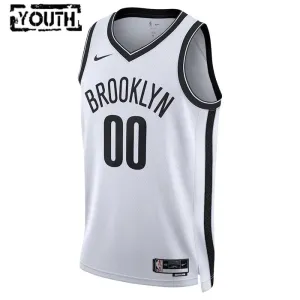 Nike Dječji Dres Brooklyn Nets Personalizacija Association Edition Swingman Bijela