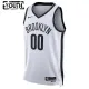 Nike Dječji Dres Brooklyn Nets Personalizacija Association Edition Swingman Bijela
