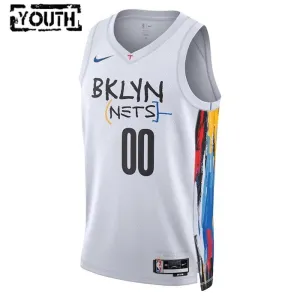 Nike Dječji Dres Brooklyn Nets Personalizacija City Edition 2022/23 Swingman Bijela