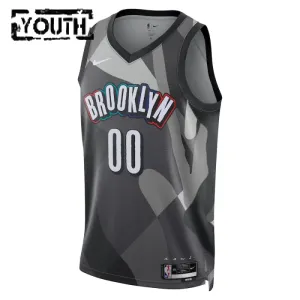 Nike Dječji Dres Brooklyn Nets Personalizacija City Edition 2024/25 Swingman Sivo
