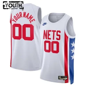 Nike Dječji Dres Brooklyn Nets Personalizacija Classic Edition 2022/23 Swingman Bijela