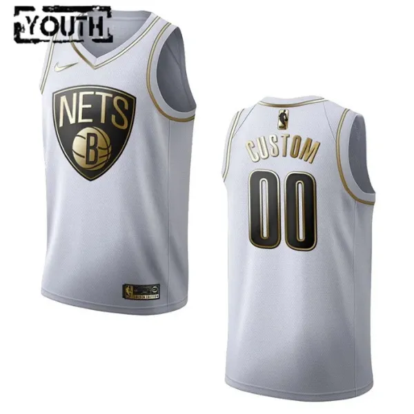 Nike Dječji Dres Brooklyn Nets Personalizacija Golden Edition Swingman Bijela Nike Dječji Dres Brooklyn Nets Personalizacija Golden Edition Swingman Bijela