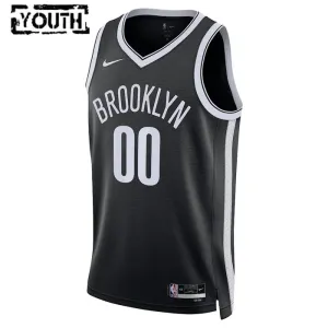 Nike Dječji Dres Brooklyn Nets Personalizacija Icon Edition Swingman Crna