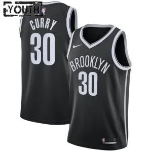 Nike Dječji Dres Brooklyn Nets Seth Curry 30 Icon Edition Swingman Crna