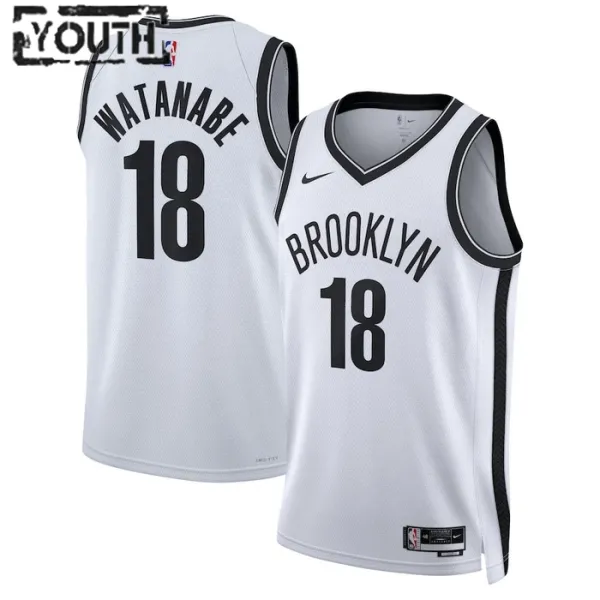Nike Dječji Dres Brooklyn Nets Yuta Watanabe 18 Association Edition Swingman Bijela Nike Dječji Dres Brooklyn Nets Yuta Watanabe 18 Association Edition Swingman Bijela