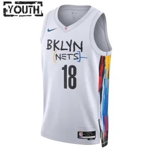 Nike Dječji Dres Brooklyn Nets Yuta Watanabe 18 City Edition 2022/23 Swingman Bijela