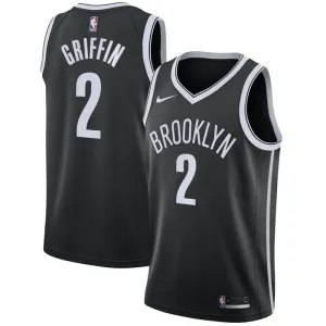 Nike Muški Dres Brooklyn Nets Blake Griffin 2 Icon Edition Swingman Crna