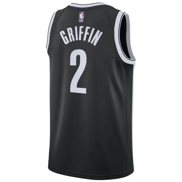 Nike Muški Dres Brooklyn Nets Blake Griffin 2 Icon Edition Swingman Crna