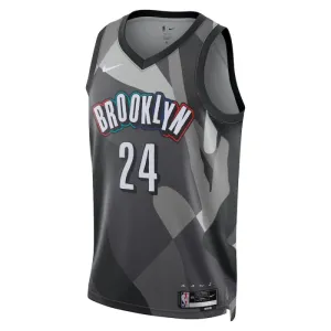 Nike Muški Dres Brooklyn Nets Cam Thomas City Edition 2024/25 Swingman Sivo