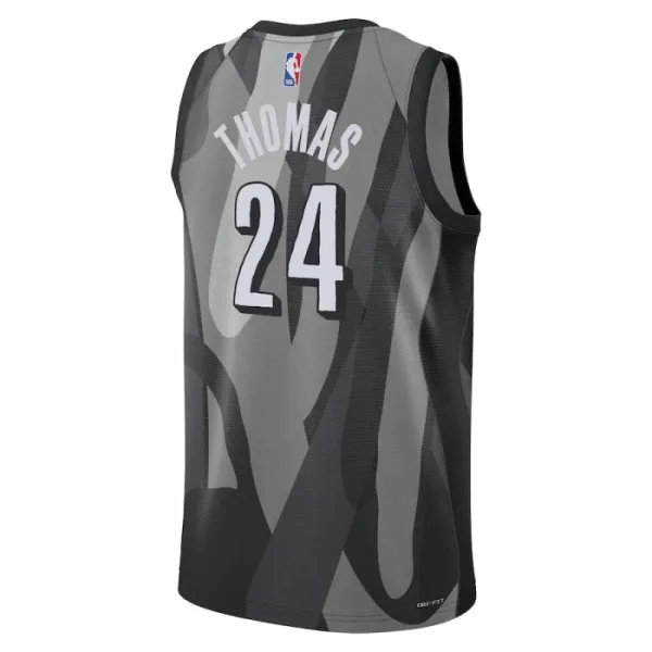 Nike Muški Dres Brooklyn Nets Cam Thomas City Edition 2024/25 Swingman Sivo