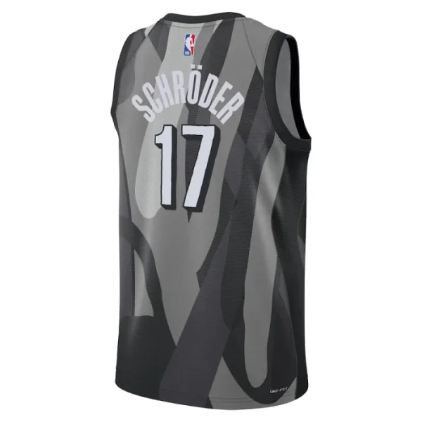 Nike Muški Dres Brooklyn Nets Dennis Schroder City Edition 2024/25 Swingman Sivo