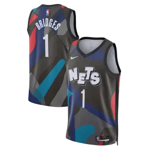 Nike Muški Dres Brooklyn Nets Mikal Bridges City Edition 2023/24 Swingman Crna