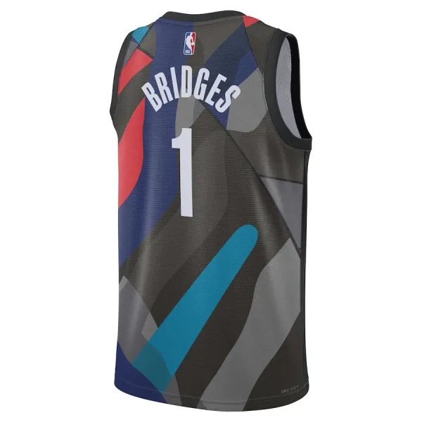 Nike Muški Dres Brooklyn Nets Mikal Bridges City Edition 2023/24 Swingman Crna
