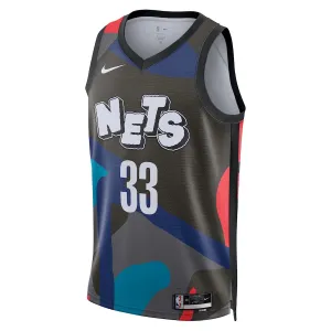 Nike Muški Dres Brooklyn Nets Nic Claxton City Edition 2023/24 Swingman Crna
