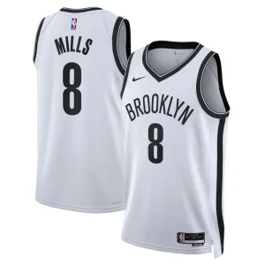 Nike Muški Dres Brooklyn Nets Patty Mills 8 Association Edition Swingman Bijela