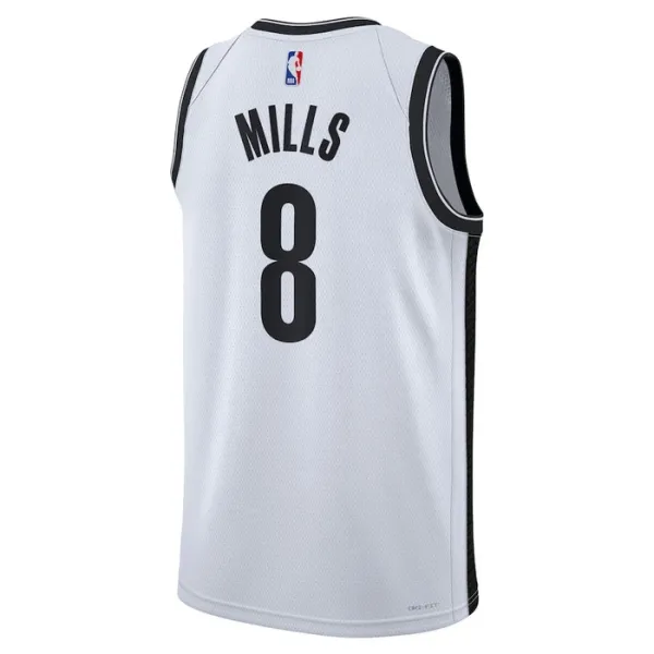 Nike Muški Dres Brooklyn Nets Patty Mills 8 Association Edition Swingman Bijela