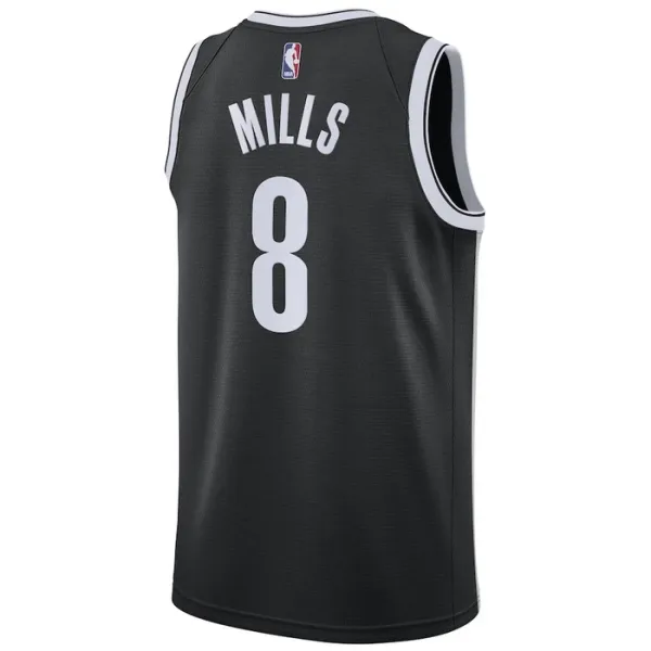 Nike Muški Dres Brooklyn Nets Patty Mills 8 Icon Edition Swingman Crna