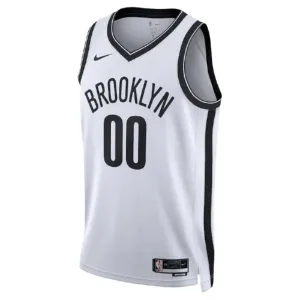 Nike Muški Dres Brooklyn Nets Personalizacija Association Edition Swingman Bijela