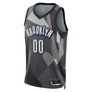 Nike Muški Dres Brooklyn Nets Personalizacija City Edition 2024/25 Swingman Sivo