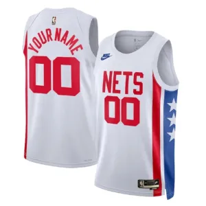 Nike Muški Dres Brooklyn Nets Personalizacija Classic Edition 2022/23 Swingman Bijela