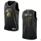 Nike Muški Dres Brooklyn Nets Personalizacija Golden Edition Swingman Crna
