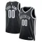 Nike Muški Dres Brooklyn Nets Personalizacija Icon Edition Swingman Crna