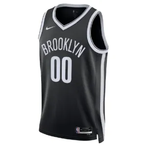 Nike Muški Dres Brooklyn Nets Personalizacija Icon Edition Swingman Crna