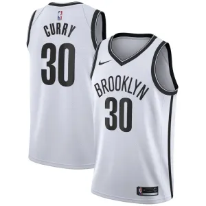 Nike Muški Dres Brooklyn Nets Seth Curry 30 Association Edition Swingman Bijela