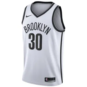 Nike Muški Dres Brooklyn Nets Seth Curry 30 Association Edition Swingman Bijela