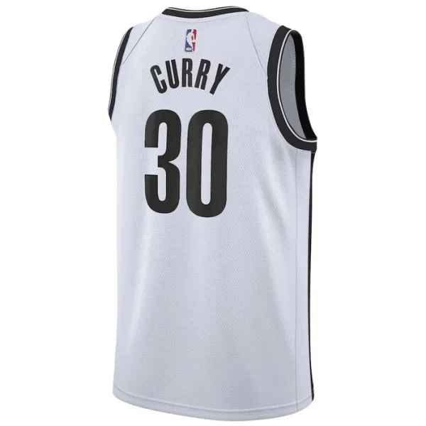 Nike Muški Dres Brooklyn Nets Seth Curry 30 Association Edition Swingman Bijela