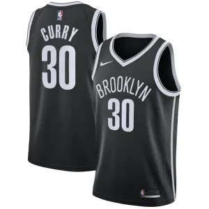 Nike Muški Dres Brooklyn Nets Seth Curry 30 Icon Edition Swingman Crna