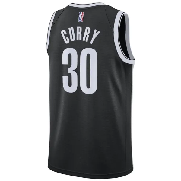 Nike Muški Dres Brooklyn Nets Seth Curry 30 Icon Edition Swingman Crna