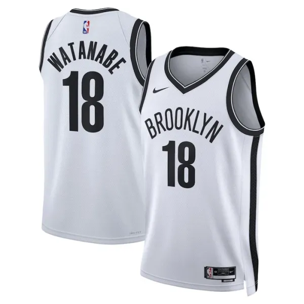 Nike Muški Dres Brooklyn Nets Yuta Watanabe 18 Association Edition Swingman Bijela Nike Muški Dres Brooklyn Nets Yuta Watanabe 18 Association Edition Swingman Bijela