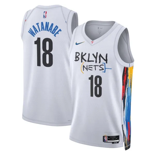 Nike Muški Dres Brooklyn Nets Yuta Watanabe 18 City Edition 2022/23 Swingman Bijela Nike Muški Dres Brooklyn Nets Yuta Watanabe 18 City Edition 2022/23 Swingman Bijela