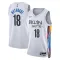 Nike Muški Dres Brooklyn Nets Yuta Watanabe 18 City Edition 2022/23 Swingman Bijela