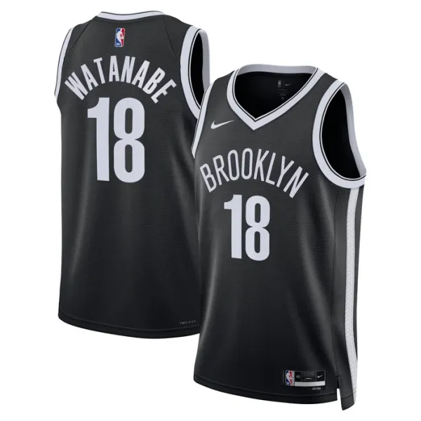 Nike Muški Dres Brooklyn Nets Yuta Watanabe 18 Icon Edition Swingman Crna Nike Muški Dres Brooklyn Nets Yuta Watanabe 18 Icon Edition Swingman Crna