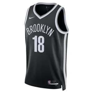 Nike Muški Dres Brooklyn Nets Yuta Watanabe 18 Icon Edition Swingman Crna
