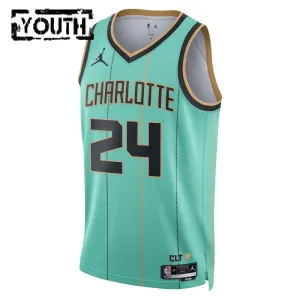 Dječji Dres Charlotte Hornets Jordan Brandon Miller City Edition 2024/25 Swingman Teal