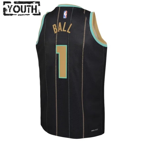 Dječji Dres Charlotte Hornets Jordan Lamelo Ball 1 City Edition 2022/23 Swingman Crna