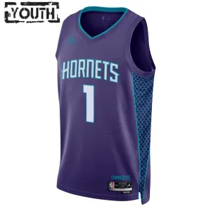 Dječji Dres Charlotte Hornets Jordan Lamelo Ball 1 Statement Edition Swingman Ljubičasta