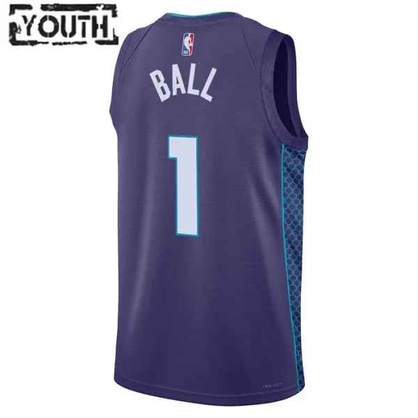 Dječji Dres Charlotte Hornets Jordan Lamelo Ball 1 Statement Edition Swingman Ljubičasta
