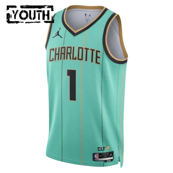 Dječji Dres Charlotte Hornets Jordan Lamelo Ball City Edition 2024/25 Swingman Teal