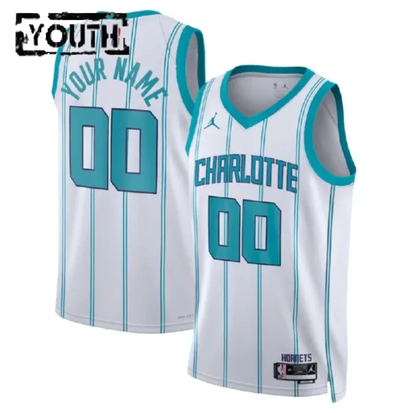 Dječji Dres Charlotte Hornets Jordan Personalizacija Association Edition Swingman Bijela Dječji Dres Charlotte Hornets Jordan Personalizacija Association Edition Swingman Bijela