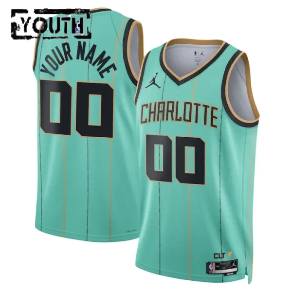 Dječji Dres Charlotte Hornets Jordan Personalizacija City Edition 2024/25 Swingman Teal Dječji Dres Charlotte Hornets Jordan Personalizacija City Edition 2024/25 Swingman Teal