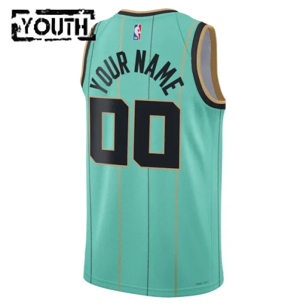 Dječji Dres Charlotte Hornets Jordan Personalizacija City Edition 2024/25 Swingman Teal