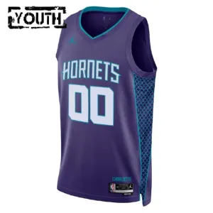 Dječji Dres Charlotte Hornets Jordan Personalizacija Statement Edition Swingman Ljubičasta
