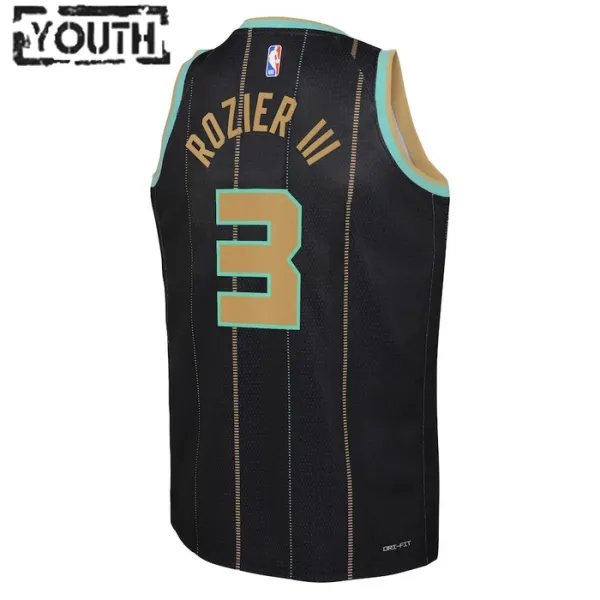 Dječji Dres Charlotte Hornets Jordan Terry Rozier III 3 City Edition 2022/23 Swingman Crna